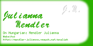 julianna mendler business card
